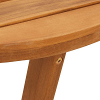 Produktbild för Matbord för trädgården ovalt 150x90x75 cm massivt trä akacia