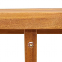 Produktbild för Matbord för trädgården ovalt 150x90x75 cm massivt trä akacia