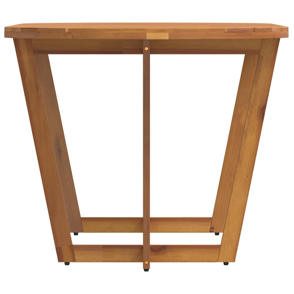 Produktbild för Matbord för trädgården ovalt 200x90x75 cm massivt trä akacia