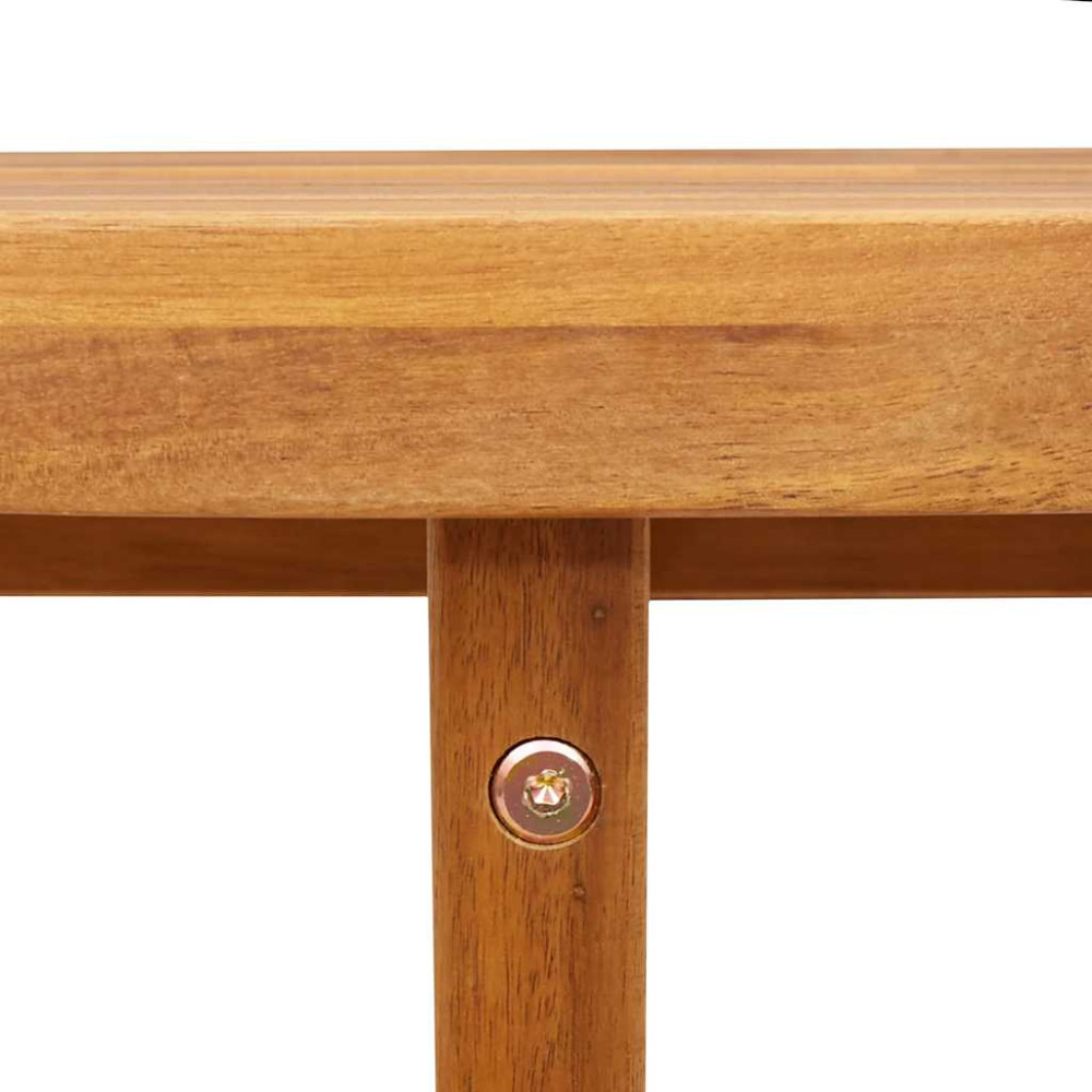 Produktbild för Matbord för trädgården ovalt 200x90x75 cm massivt trä akacia
