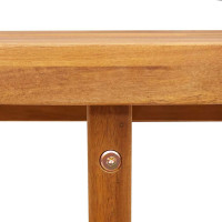 Produktbild för Matbord för trädgården ovalt 200x90x75 cm massivt trä akacia