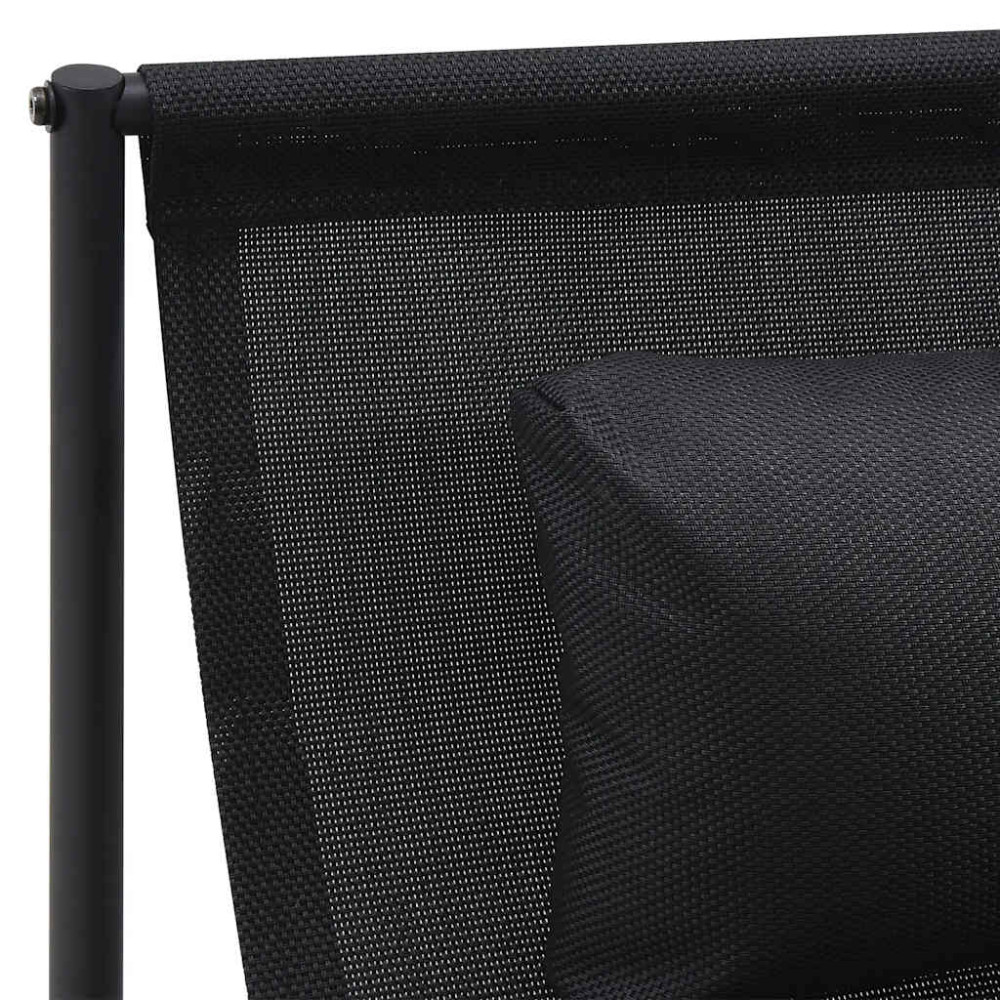 Produktbild för Trädgårdsloungestol antracit 87x74x73 cm stål och textilene
