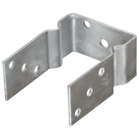 Produktbild för Staketankare 12 st silver 10x6x15 cm galvaniserat stål