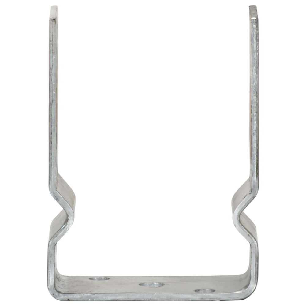 Produktbild för Staketankare 12 st silver 10x6x15 cm galvaniserat stål