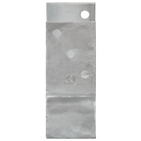Produktbild för Staketankare 12 st silver 10x6x15 cm galvaniserat stål