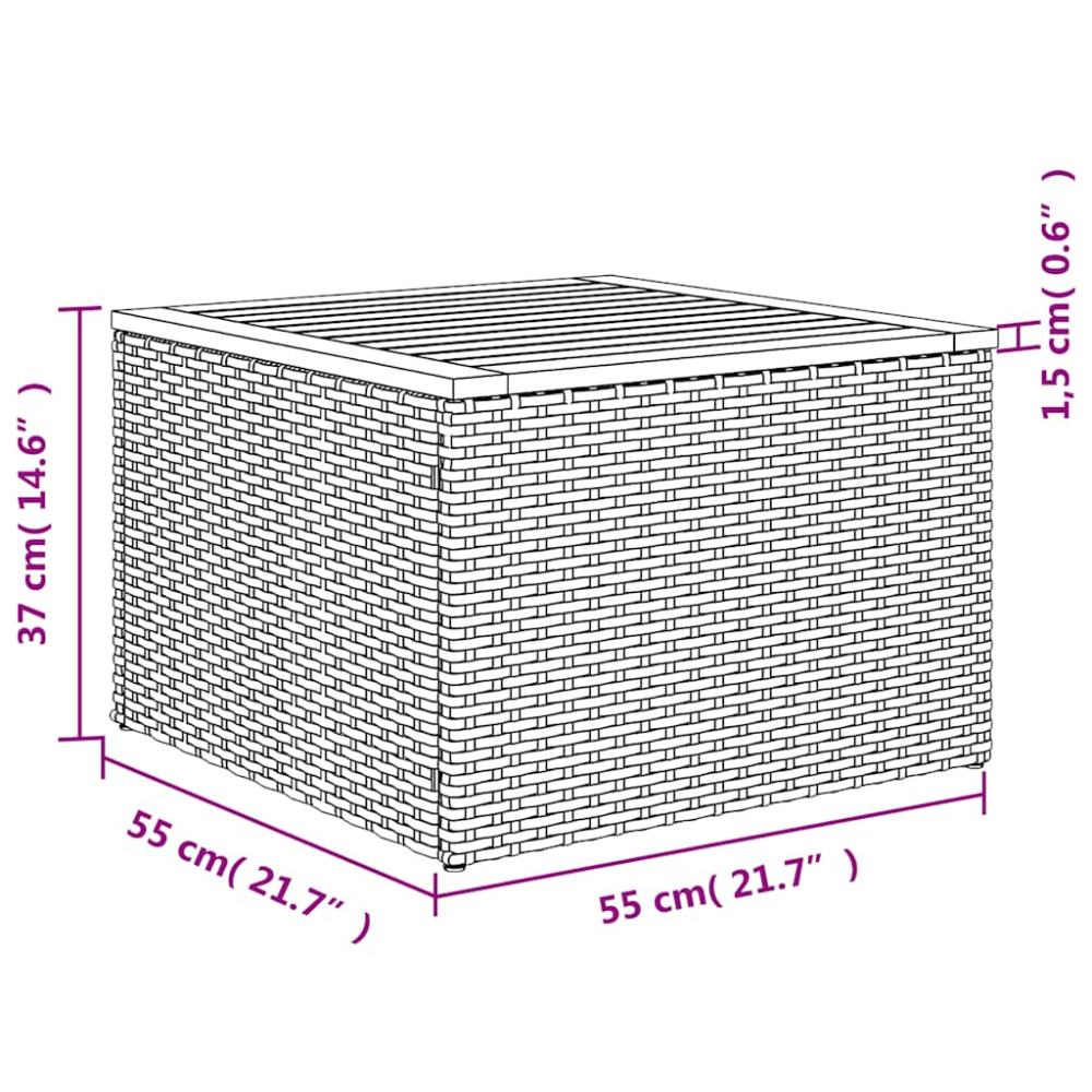 Produktbild för 6 delar trädgårdssoffgrupp med dynor svart polyrotting