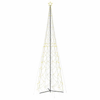 Produktbild för Julgran med strut varmvit 3000 lysdioder 230x800 cm