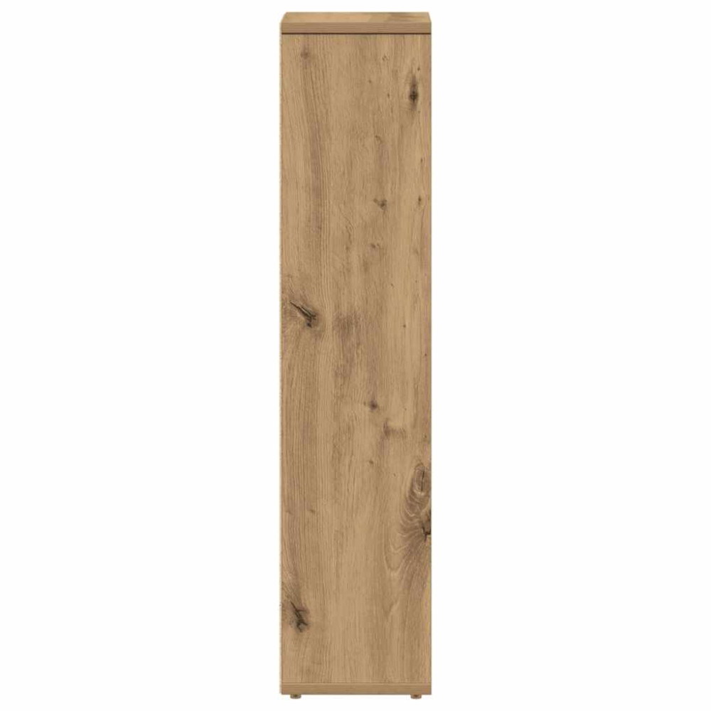 Produktbild för Badrumsskåp med rullhållare hantverksmässig ek 20,5x20x90 cm