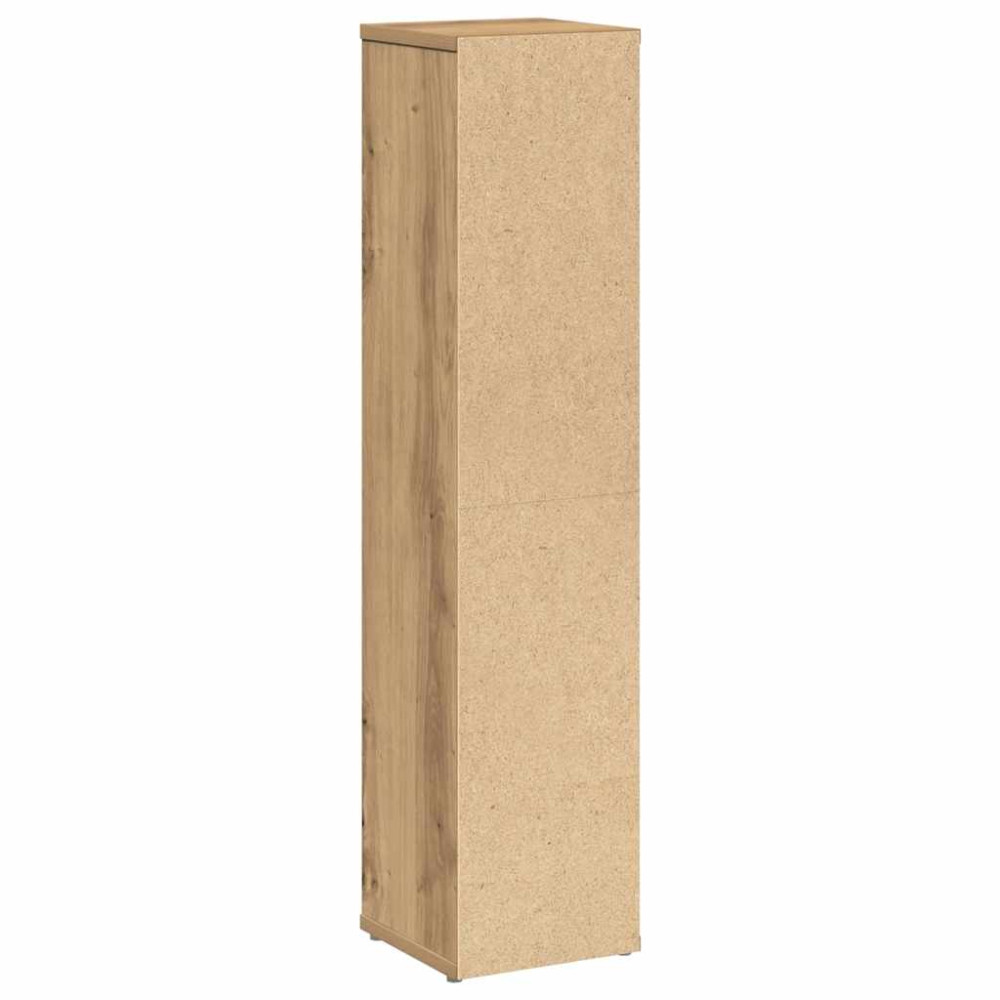 Produktbild för Badrumsskåp med rullhållare hantverksmässig ek 20,5x20x90 cm