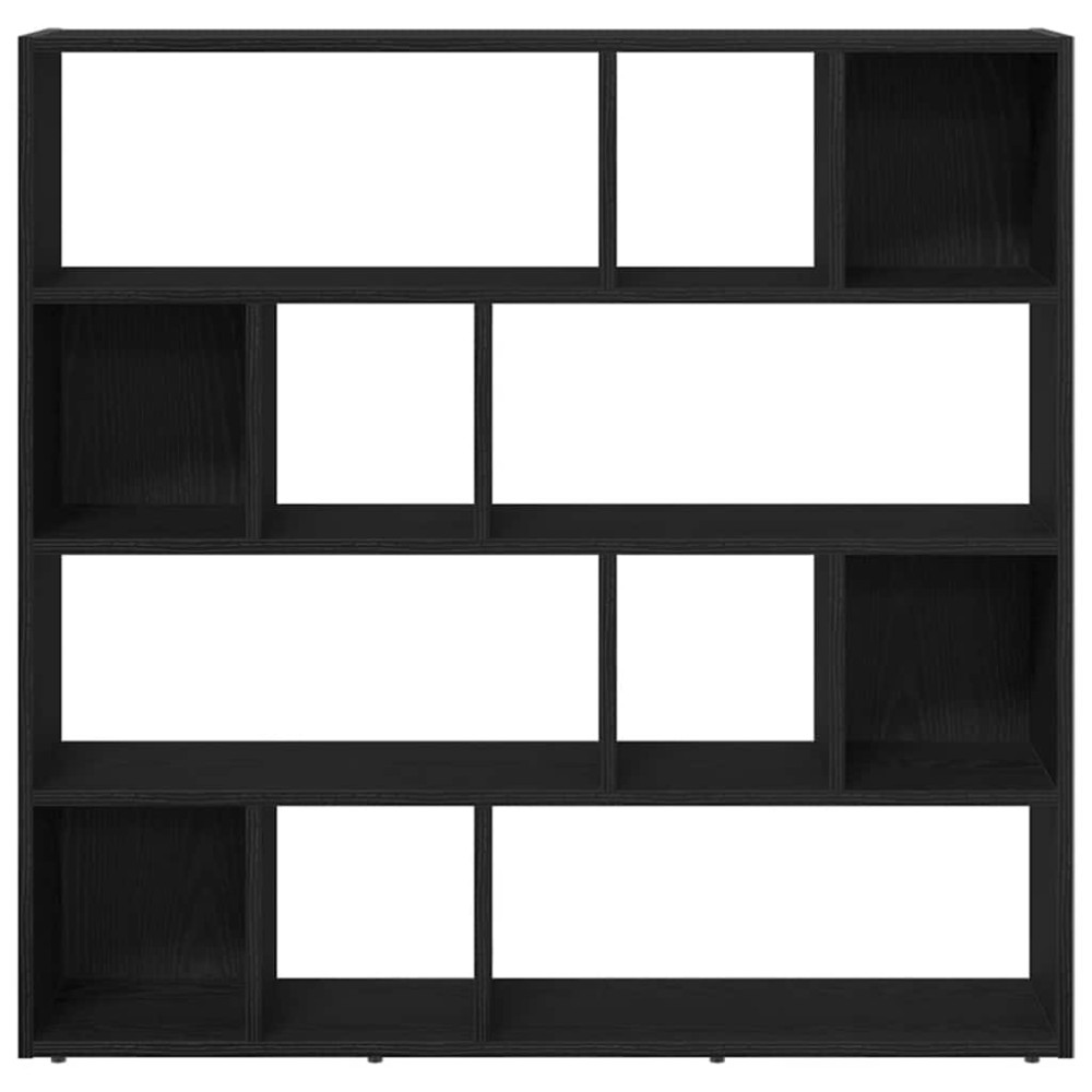 Produktbild för Bokskåp/rumsavdelare svart ek 105x24x102 cm