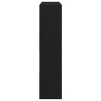 Produktbild för Bokskåp/rumsavdelare svart ek 105x24x102 cm