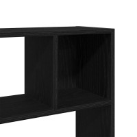 Produktbild för Bokskåp/rumsavdelare svart ek 105x24x102 cm