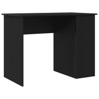 Produktbild för Skrivbord svart ek 100x55x75 cm konstruerat trä