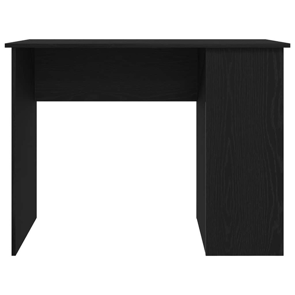 Produktbild för Skrivbord svart ek 100x55x75 cm konstruerat trä