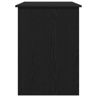 Produktbild för Skrivbord svart ek 100x55x75 cm konstruerat trä