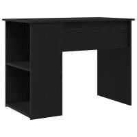Produktbild för Skrivbord svart ek 100x55x75 cm konstruerat trä