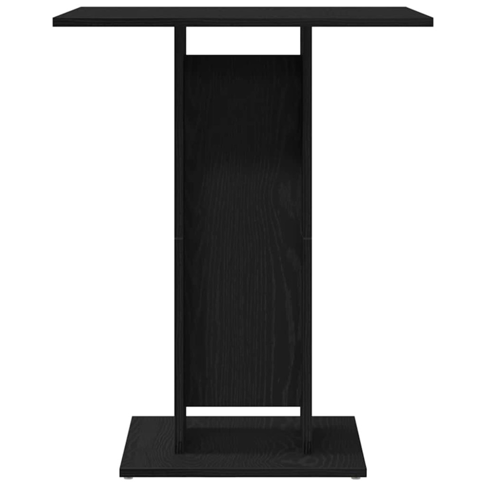 Produktbild för Bistrobord svart ek 60x60x75 cm konstruerat trä