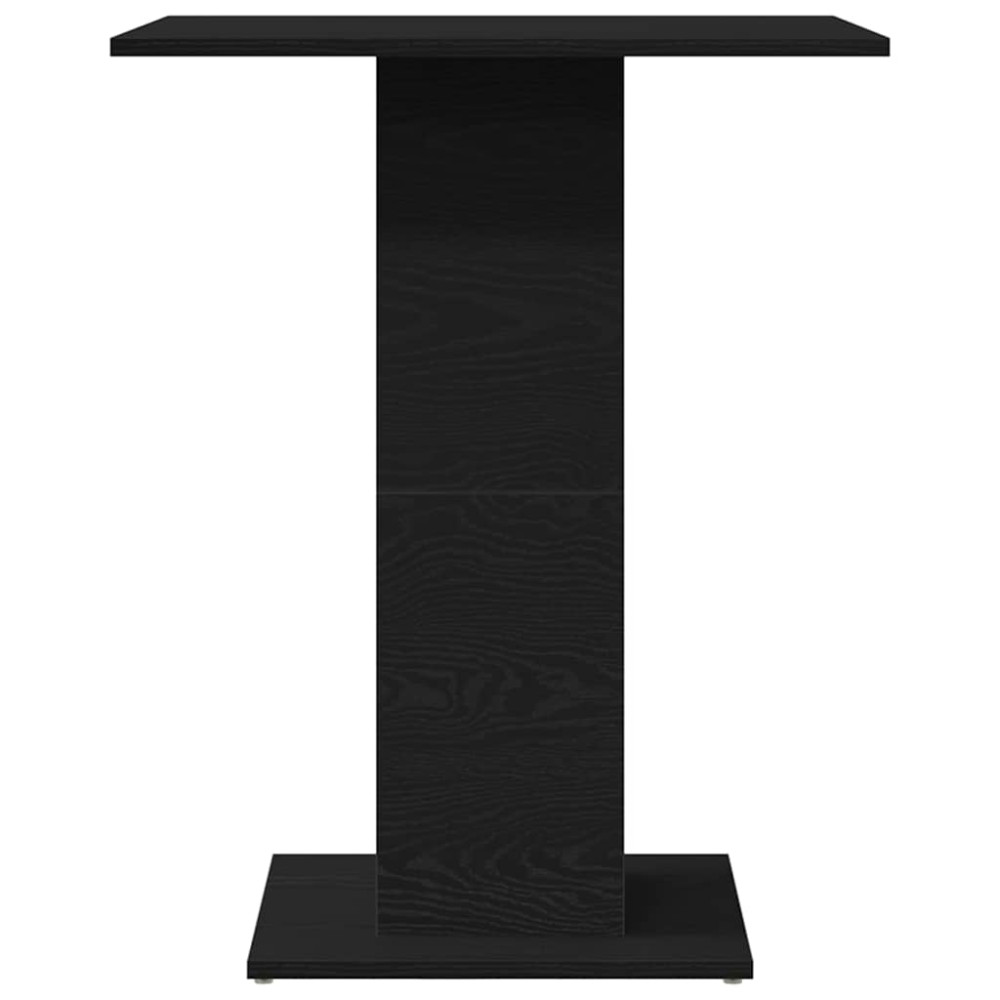Produktbild för Bistrobord svart ek 60x60x75 cm konstruerat trä