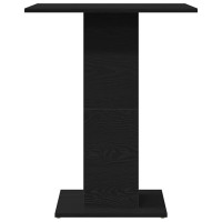 Produktbild för Bistrobord svart ek 60x60x75 cm konstruerat trä