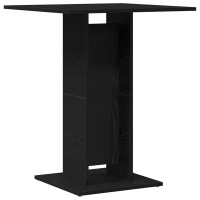Produktbild för Bistrobord svart ek 60x60x75 cm konstruerat trä