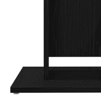 Produktbild för Bistrobord svart ek 60x60x75 cm konstruerat trä