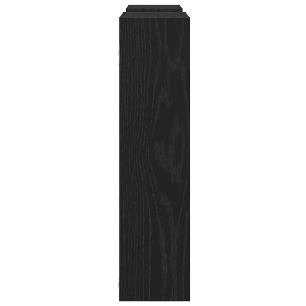 Produktbild för Vägghylla svart ek 99x15x60 cm konstruerat trä
