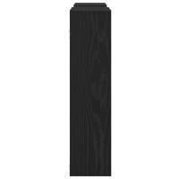 Produktbild för Vägghylla svart ek 99x15x60 cm konstruerat trä