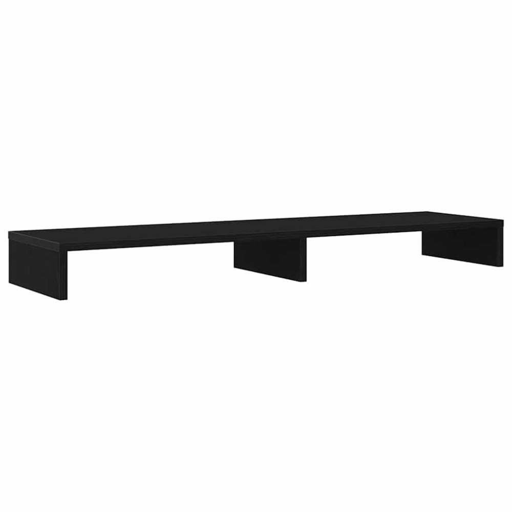 Produktbild för Monitorstativ svart ek 100x27x10 cm konstruerat trä