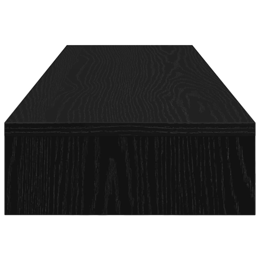 Produktbild för Monitorstativ svart ek 100x27x10 cm konstruerat trä