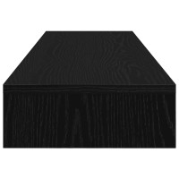 Produktbild för Monitorstativ svart ek 100x27x10 cm konstruerat trä