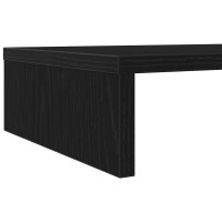 Produktbild för Monitorstativ svart ek 100x27x10 cm konstruerat trä