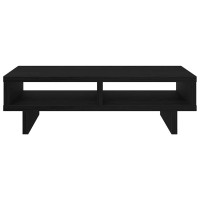 Produktbild för Monitorstativ svart ek 50x27x15 cm konstruerat trä