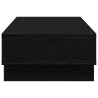 Produktbild för Monitorstativ svart ek 50x27x15 cm konstruerat trä