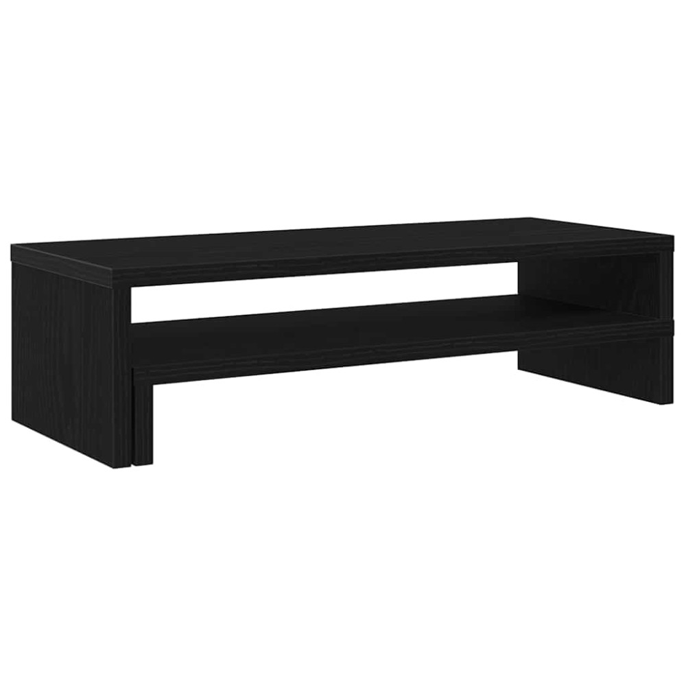 Produktbild för Monitorstativ svart ek 54x22x15 cm konstruerat trä