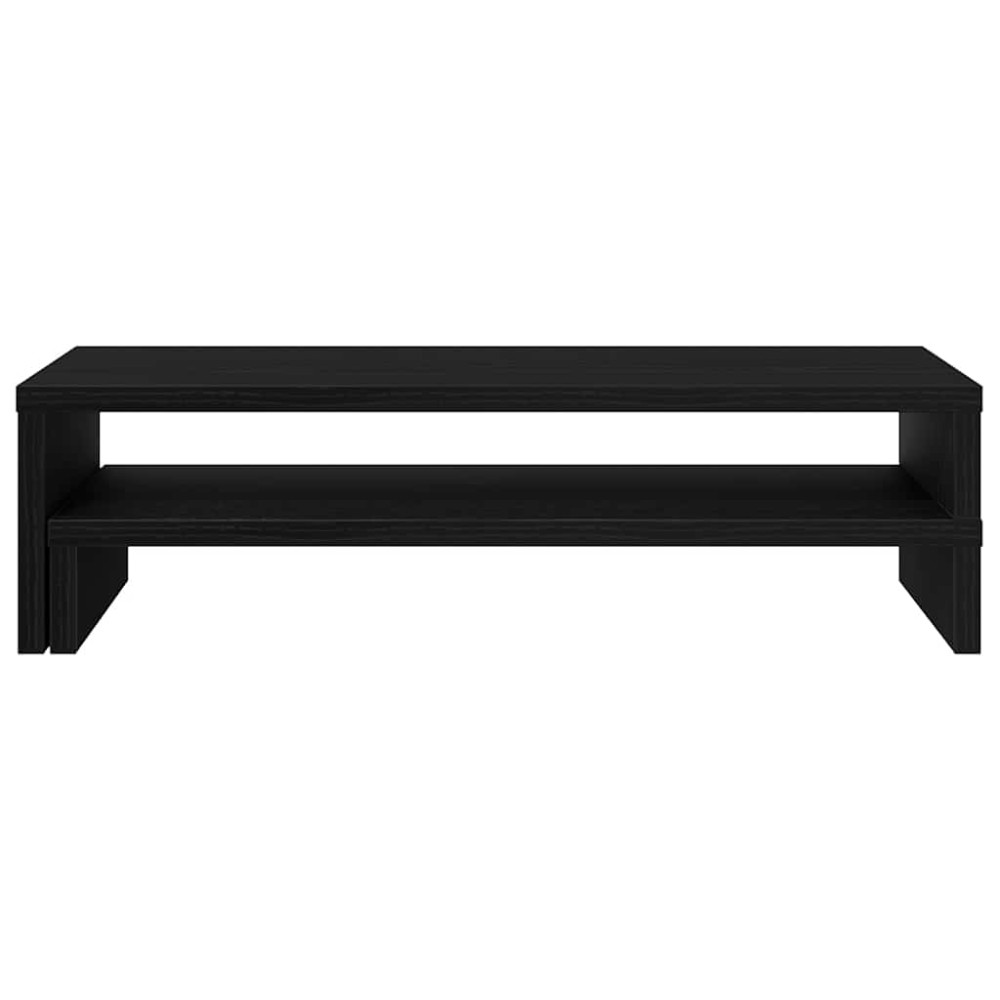 Produktbild för Monitorstativ svart ek 54x22x15 cm konstruerat trä