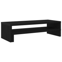 Produktbild för Monitorstativ svart ek 54x22x15 cm konstruerat trä