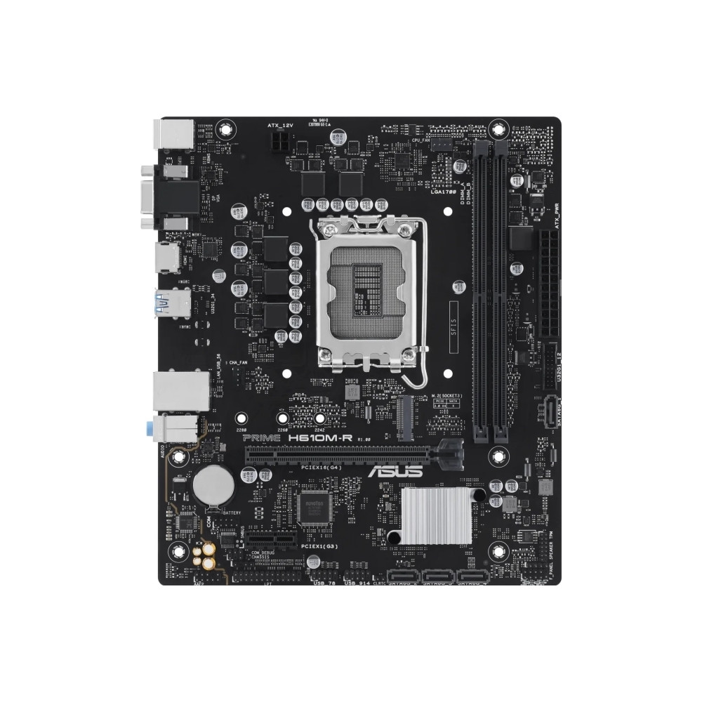 Produktbild för ASUS PRIME H610M-R-SI - moderkort - micro ATX - LGA1700-uttag - H610