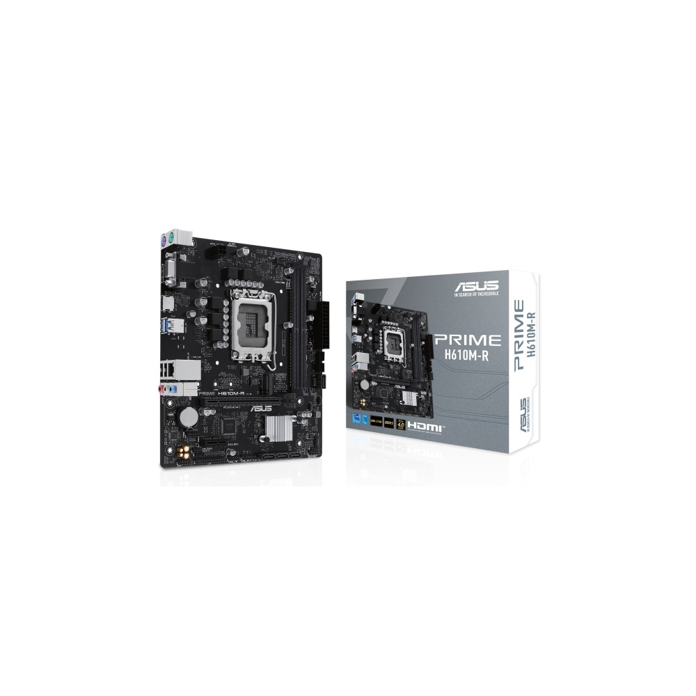 Produktbild för ASUS PRIME H610M-R-SI - moderkort - micro ATX - LGA1700-uttag - H610