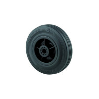 Produktbild för Tente lösa hjul svart massiv gummi Ø125x37 mm Ø12xNL44,4 rul...