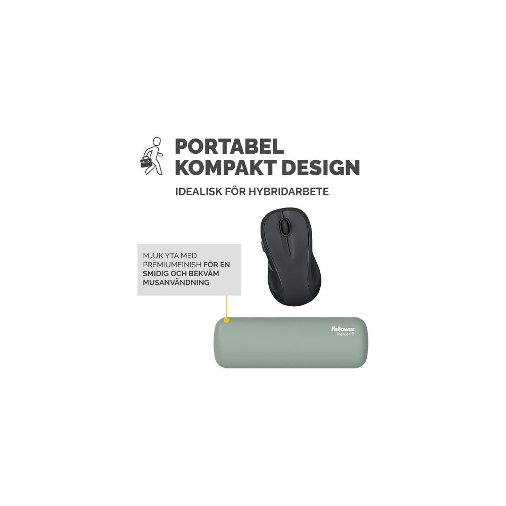 Produktbild för Handledsstöd mus FELLOWES Breyta grön