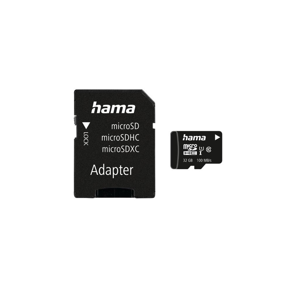 Produktbild för Minneskort HAMA Micro SDHC 32GB CL10
