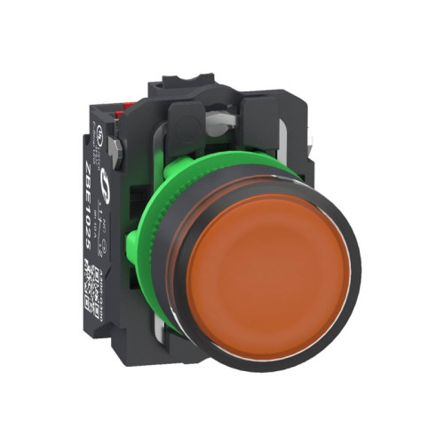 SCHNEIDER ELECTRIC Harmony tryckknappssats i plast med LED och plan tryckyta me...