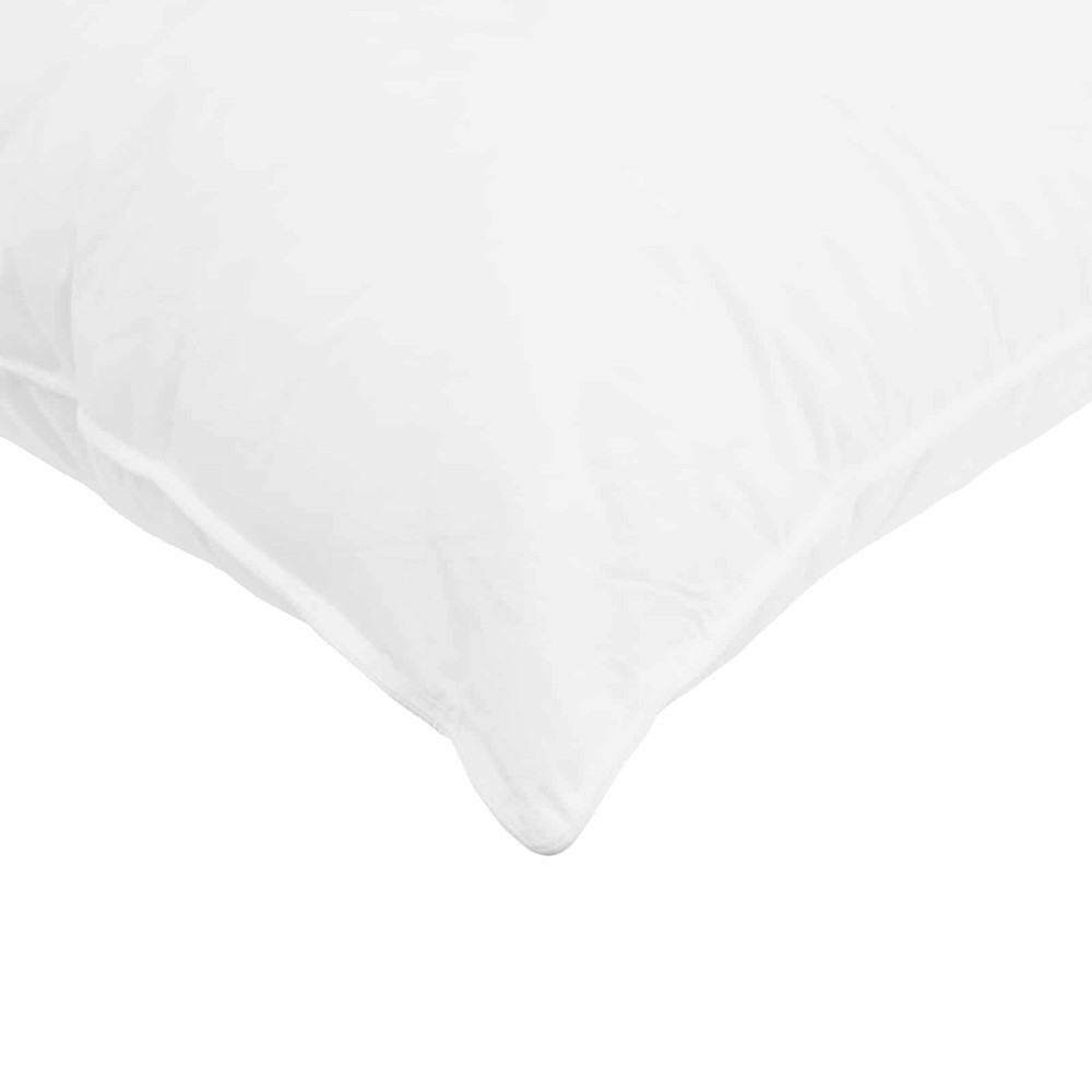 Produktbild för Täcksätt med kudde Vit 140 x 220 cm Bomull, Bambu, Polyester