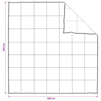 Produktbild för Täcksätt med kudde Vit 200 x 220 cm Bomull, Bambu, Polyester