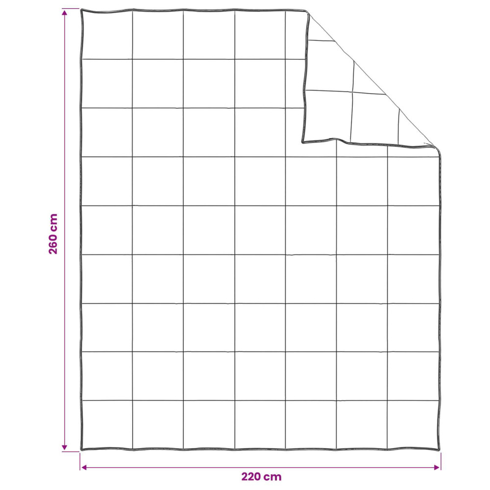 Produktbild för Täcksätt med kudde Vit 220 x 260 cm Bomull, Bambu, Polyester