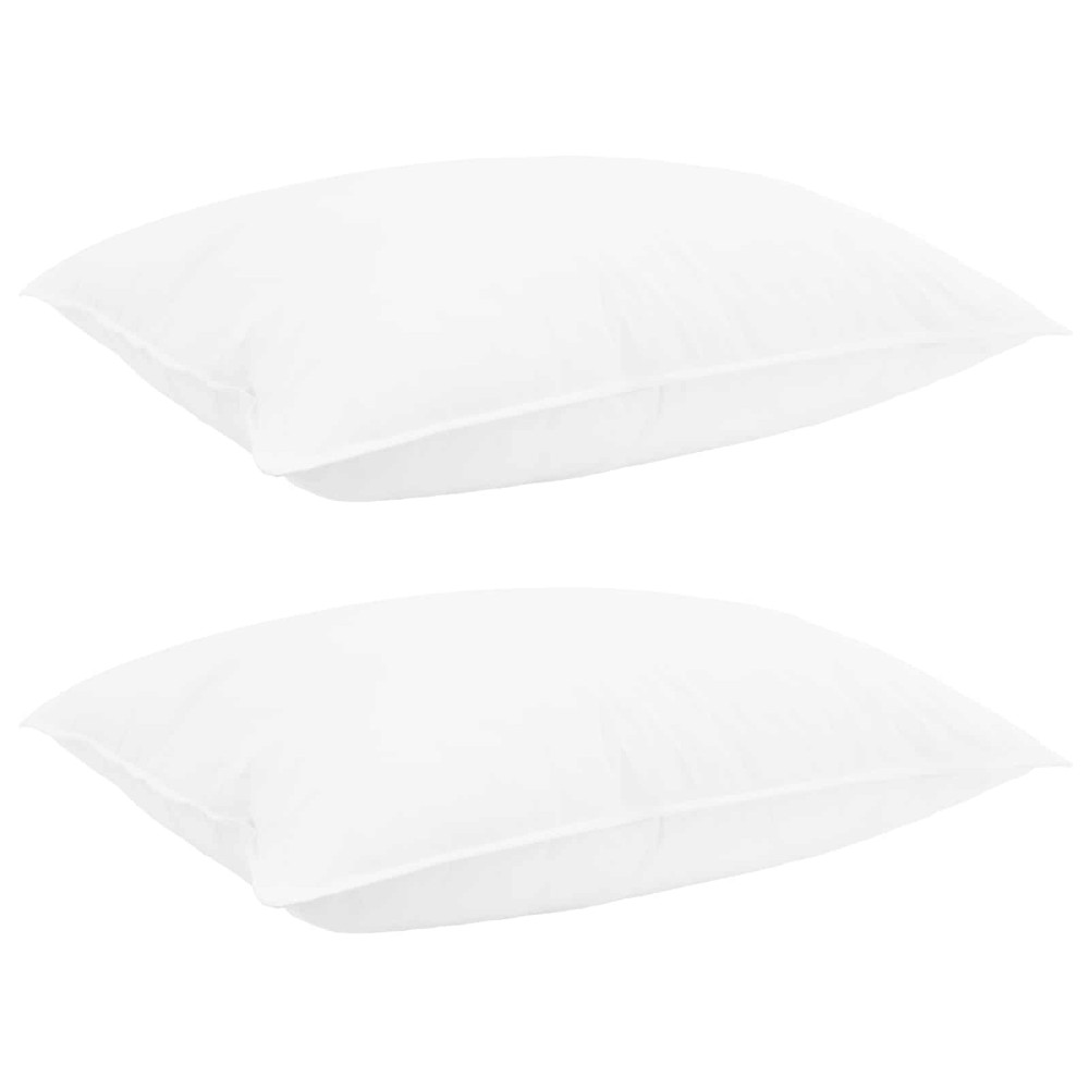 Produktbild för Täcksätt med kudde Vit 220 x 260 cm Bomull, Bambu, Polyester
