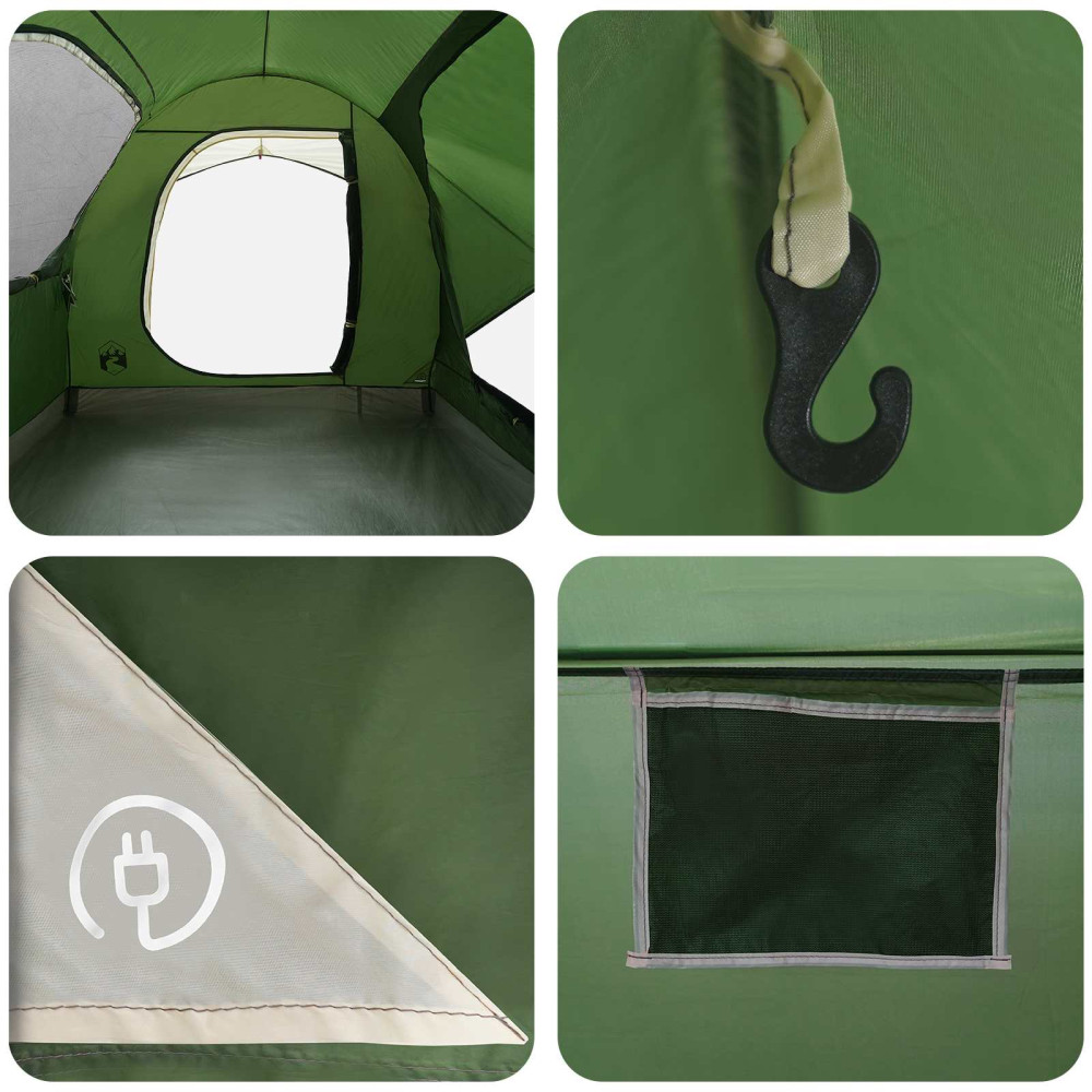 Produktbild för Bil tält med tak Grön 239 x 210 x 210 cm Polyester och Stål