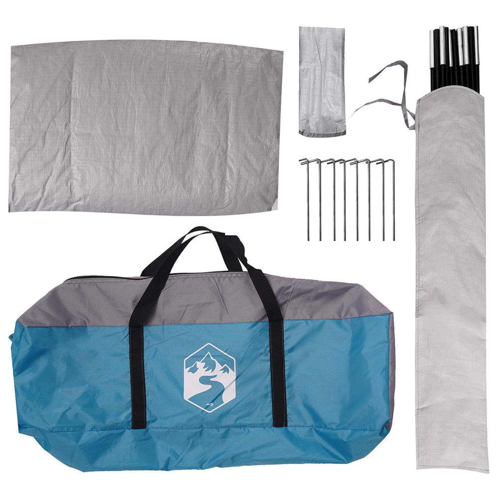 Produktbild för Bil tält med tak Blå 239 x 210 x 210 cm Polyester och Stål
