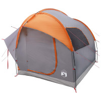 Produktbild för Bil tält Grå och orange 239 x 210 x 210 cm Polyester och Stål