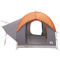 Produktbild för Bil tält Grå och orange 239 x 210 x 210 cm Polyester och Stål